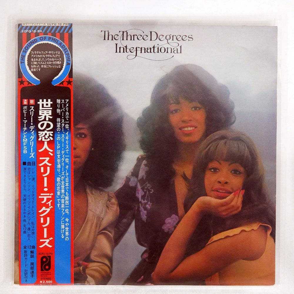 帯付き THREE DEGREES/INTERNATIONAL/PHILADELPHIA INTERNATIONAL ECPO10PH LP_画像1