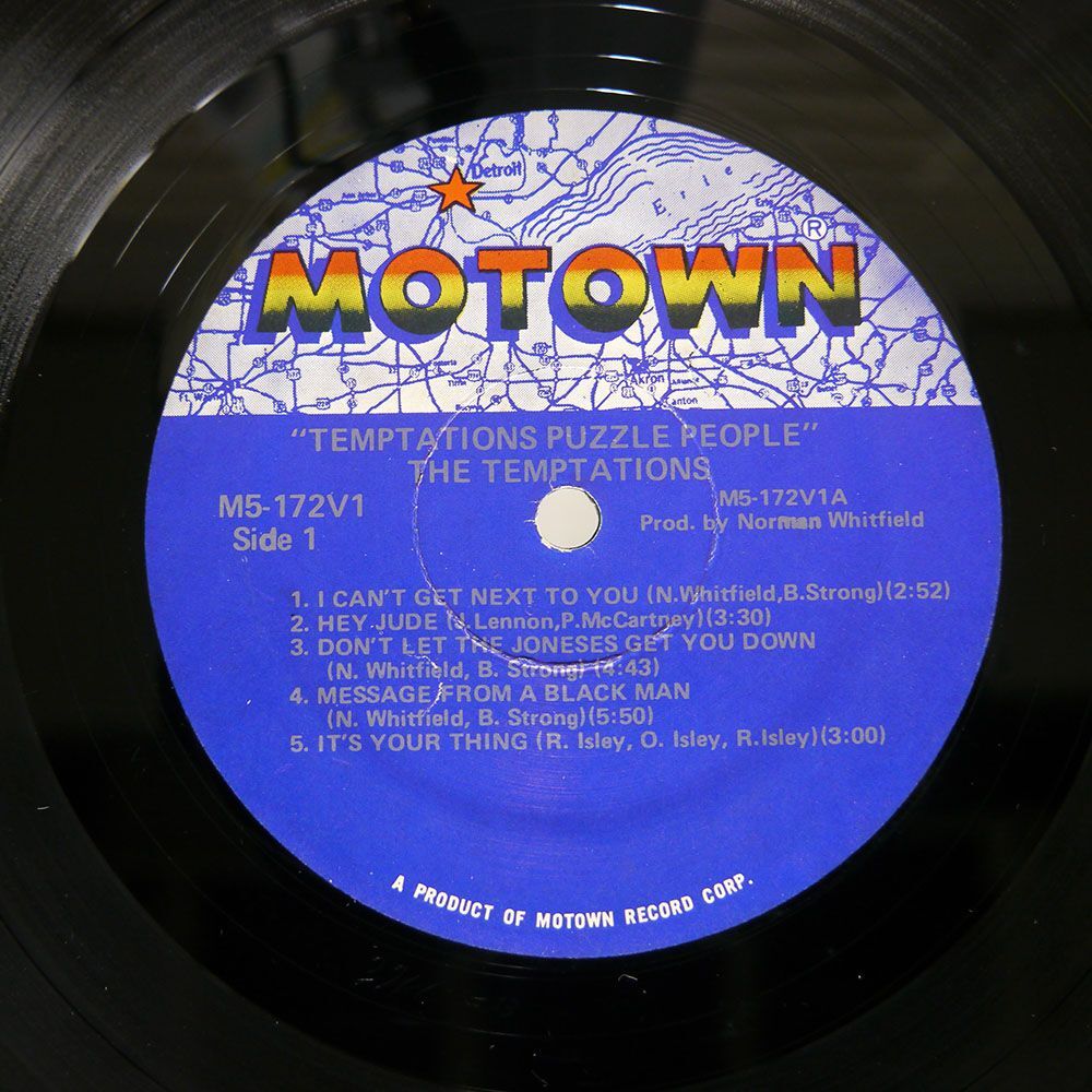 米 TEMPTATIONS/PUZZLE PEOPLE/MOTOWN M5172V1 LP_画像2