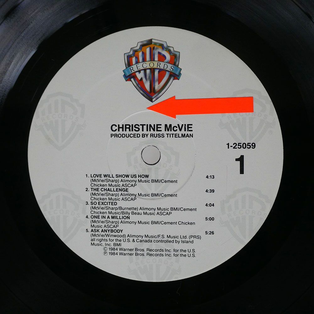 米 CHRISTINE MCVIE/SAME/WARNER BROS. 125059 LP_画像2