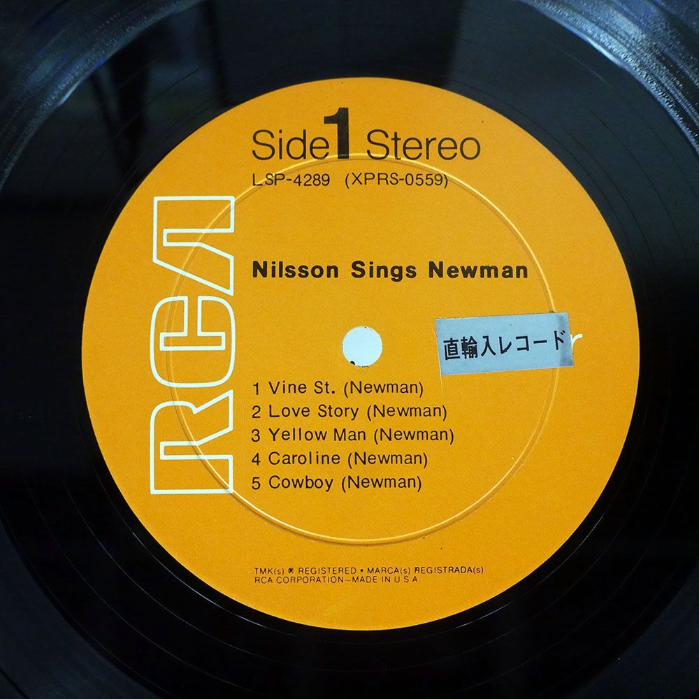 米 HARRY NILSSON/NILSSON SINGS NEWMAN/RCA VICTOR LSP4289 LP_画像2