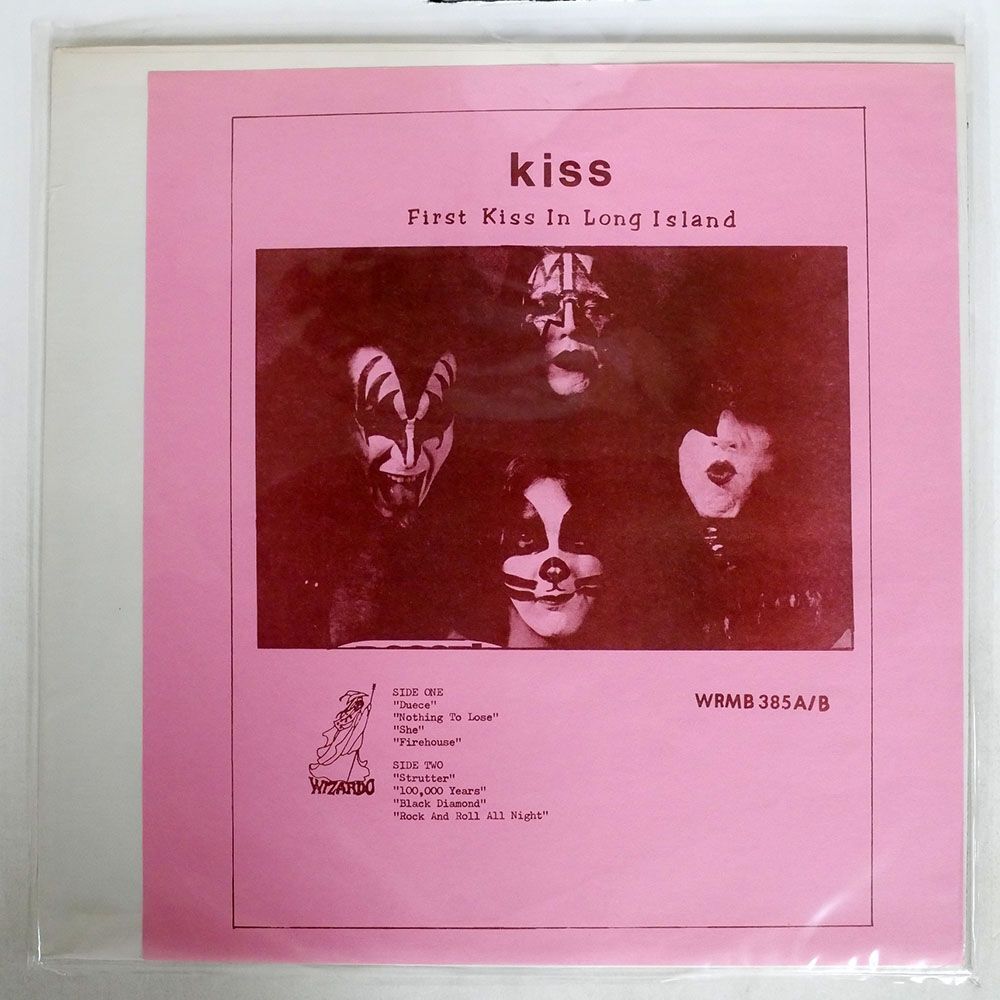 米,ブート KISS/FIRST KISS IN LONG ISLAND/WIZARDO WRMB385 LP_画像1