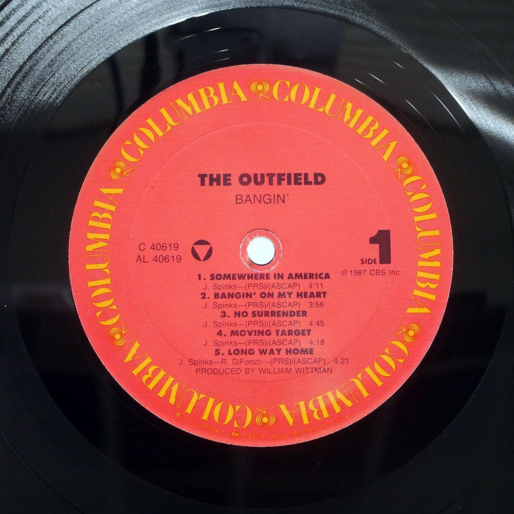 OUTFIELD/BANGIN’/COLUMBIA C40619 LP_画像2