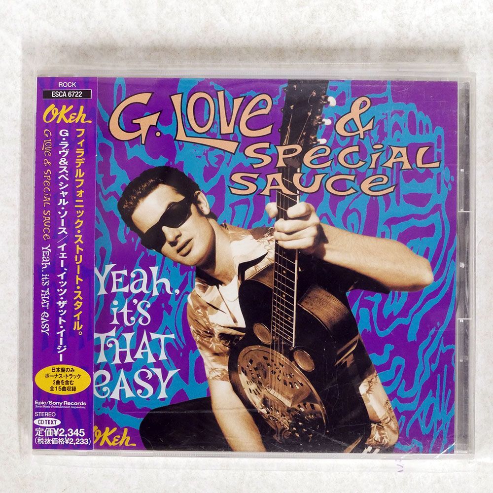 G. LOVE & SPECIAL SAUCE/YEAH, IT’S THAT EASY/OKEH ESCA6722 CD □の画像1
