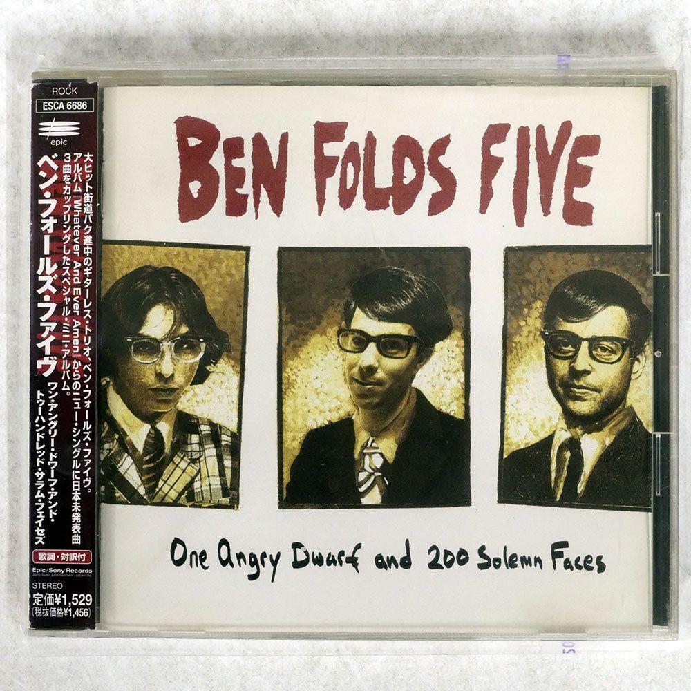 BEN FOLDS FIVE/ONE ANGRY DWARF AND 200 SOLEMN FACES/EPIC ESCA6686 CD □_画像1