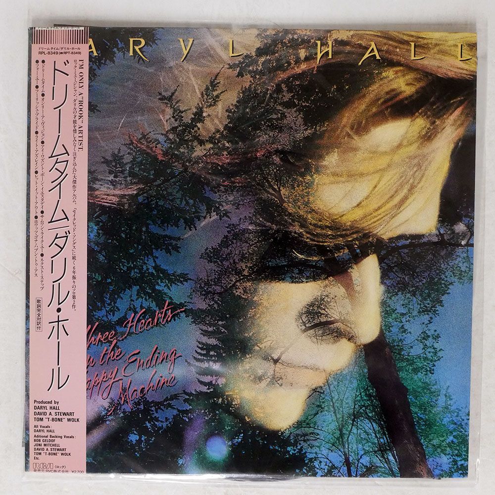 帯付き DARYL HALL/THREE HEARTS IN THE HAPPY ENDING MACHINE/RCA RPL8349 LP_画像1