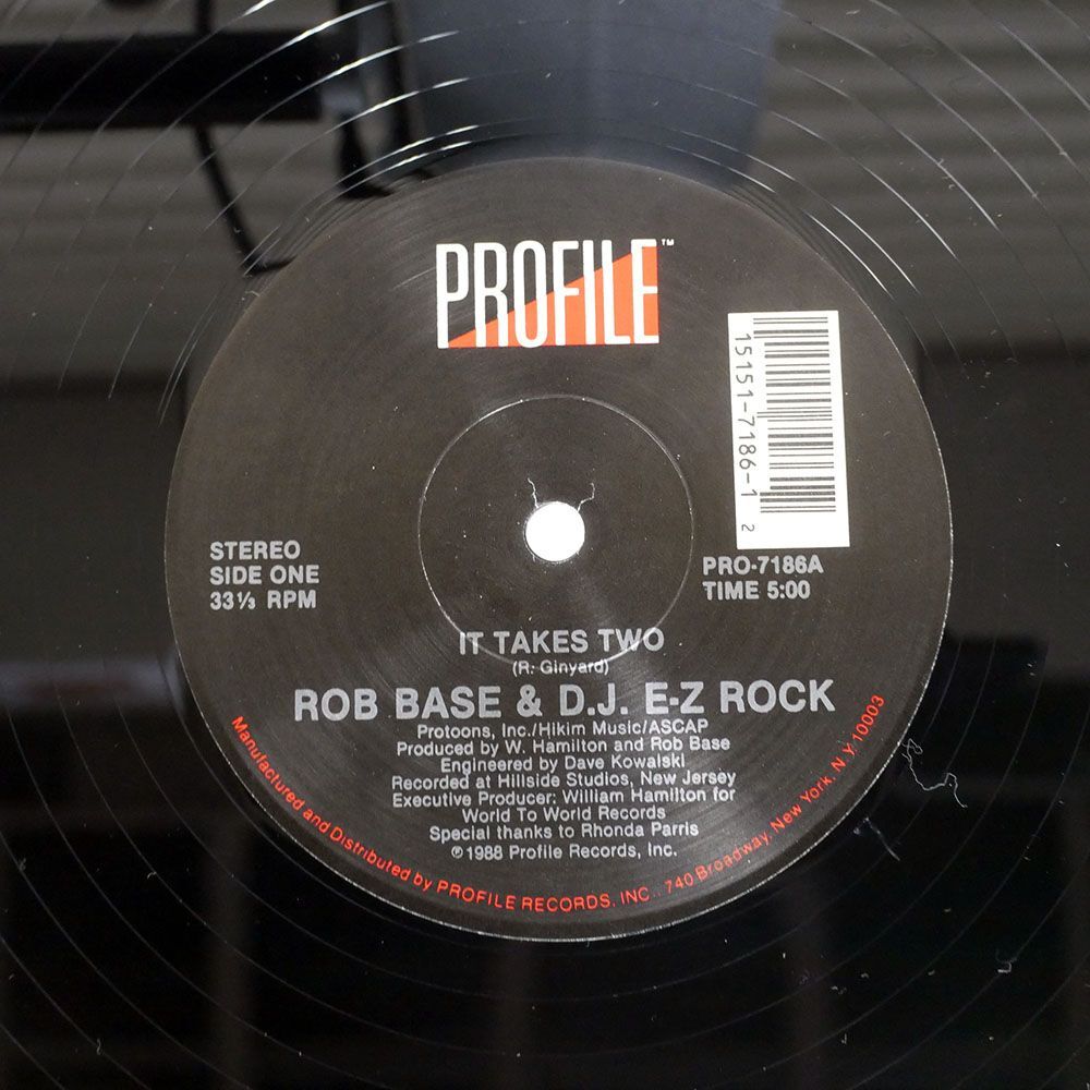 米 ROB BASE & DJ E-Z ROCK/IT TAKES TWO.../PROFILE PRO7186 12の画像2