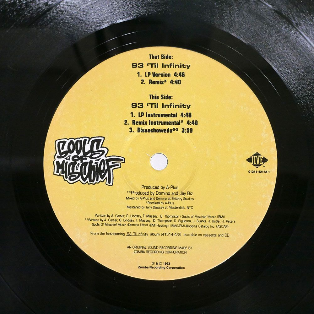 米 ブート SOULS OF MISCHIEF/93 ’TIL INFINITY/JIVE 01241421581 12の画像2