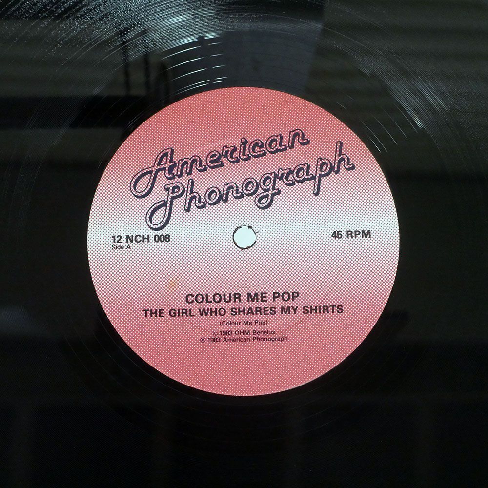 COLOUR ME POP/GIRL WHO SHARES MY SHIRTS/AMERICAN PHONOGRAPH 12NCH008 12_画像2