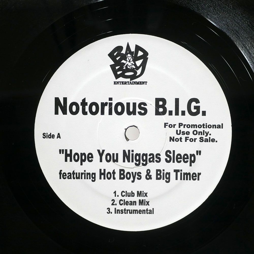 NOTORIOUS B.I.G./HOPE YOU NIGGAS SLEEP BIG BOOTY HOES/BAD BOY ENTERTAINMENT BIG12PRO1 12の画像1