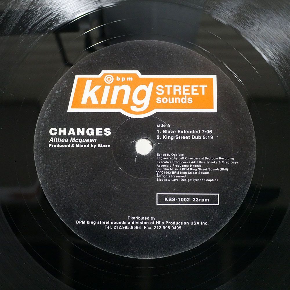 米 ALTHEA MCQUEEN/CHANGES/KING STREET SOUNDS KSS1002 12_画像2