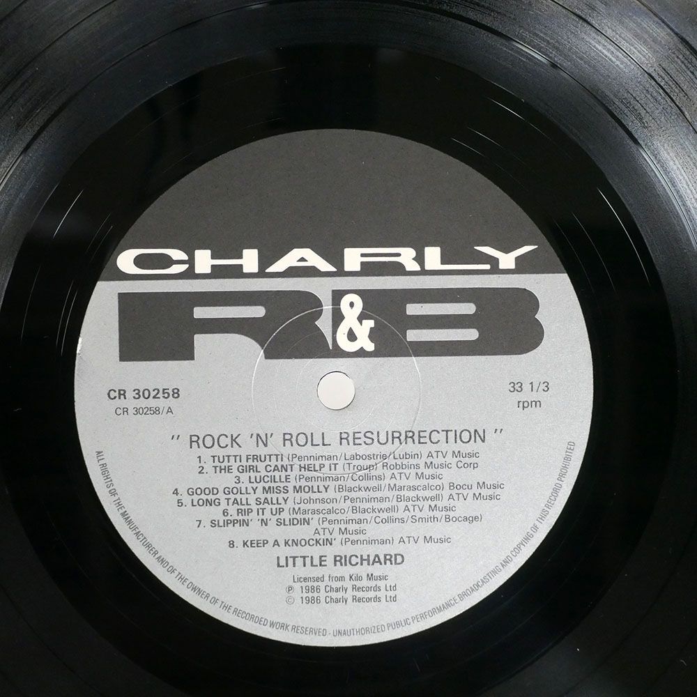 英 LITTLE RICHARD/ROCK AND ROLL RESURRECTION/CHARLY CR30258 LP_画像2