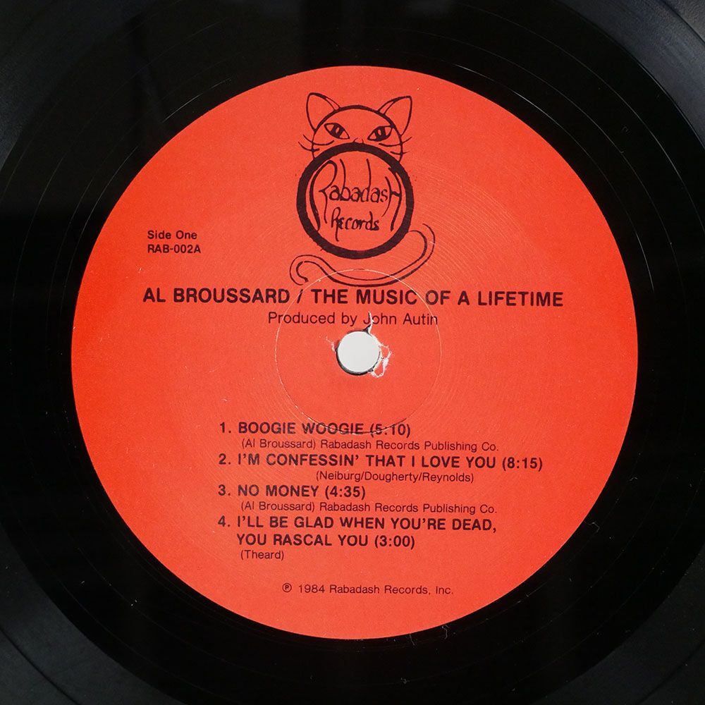 AL BROUSSARD/THE MUSIC OF A LIFETIME/RABADASH RAB002 LPの画像2