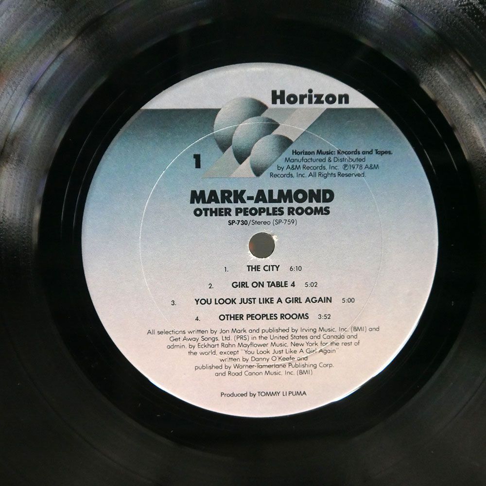 MARK ALMOND/OTHER PEOPLES ROOMS/HORIZON SP730 LPの画像2