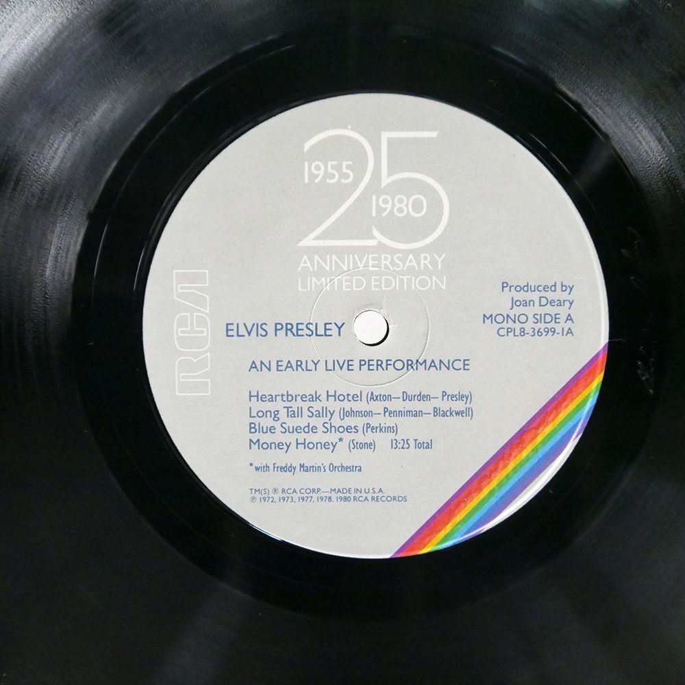 米 ELVIS PRESLEY/ELVIS ARON PRESLEY 1955-1980 - 25 ANNIVERSARY LIMITED EDITION/RCA CPL83699 LP_画像2