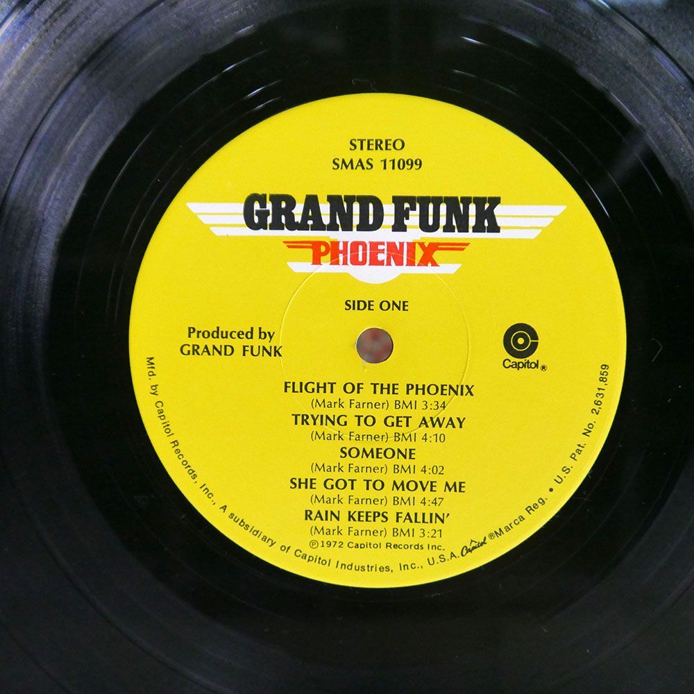 米 GRAND FUNK RAILROAD/PHOENIX/CAPITOL SMAS11099 LP_画像2