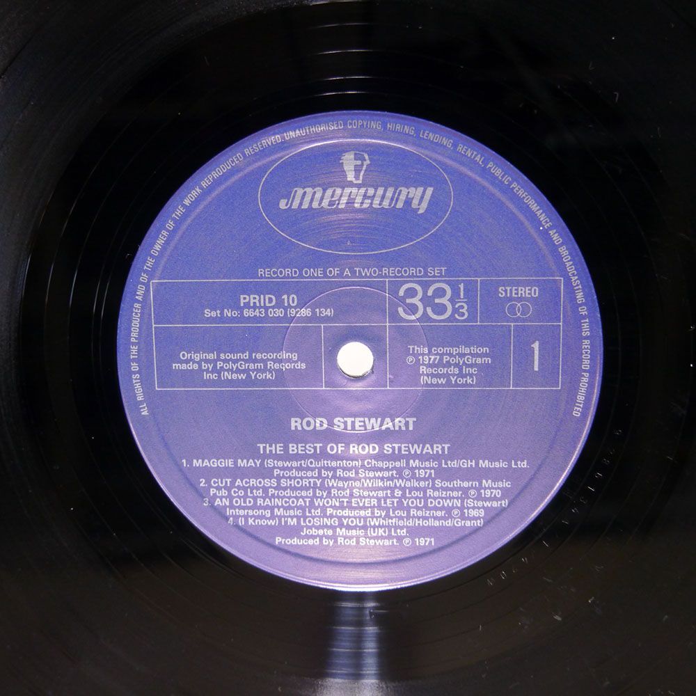 英 ROD STEWART/BEST OF/MERCURY PRID10 LPの画像2