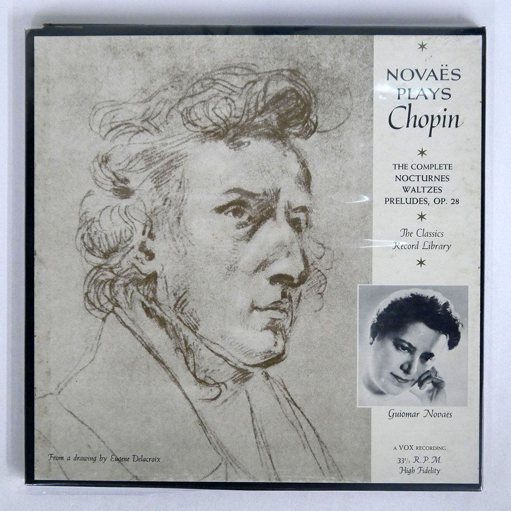 米 ギオマール・ノヴァエス/PLAYS CHOPIN/THE CLASSICS RECORD LIBRARY MRL9574 LPの画像1