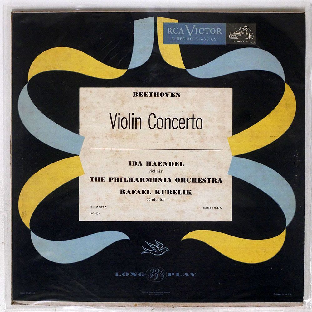 米 フィルハーモニア管弦楽団/ベートーヴェン : ヴァイオリン協奏曲/RCA VICTOR LBC1003 LPの画像1