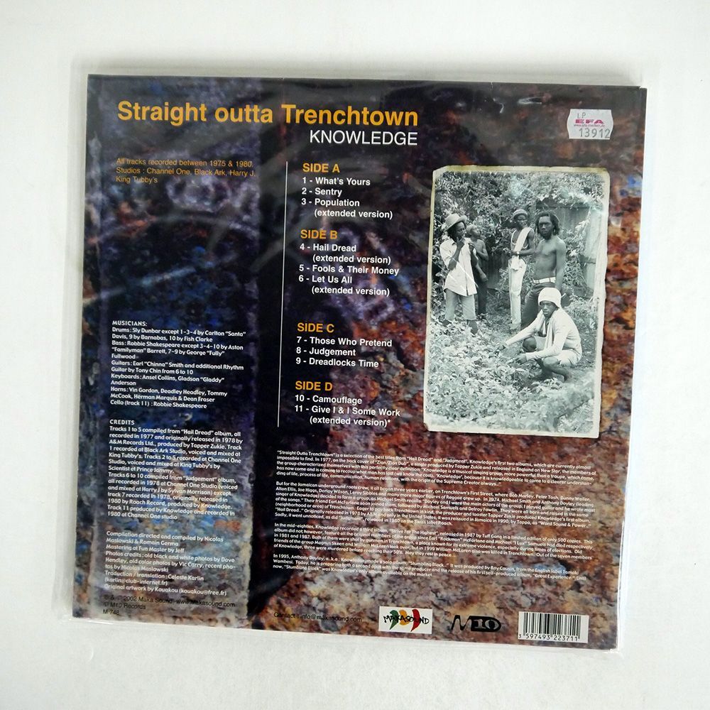 KNOWLEDGE/STRAIGHT OUTTA TRENCHTOWN 1975-1980/M10 322371 LPの画像2