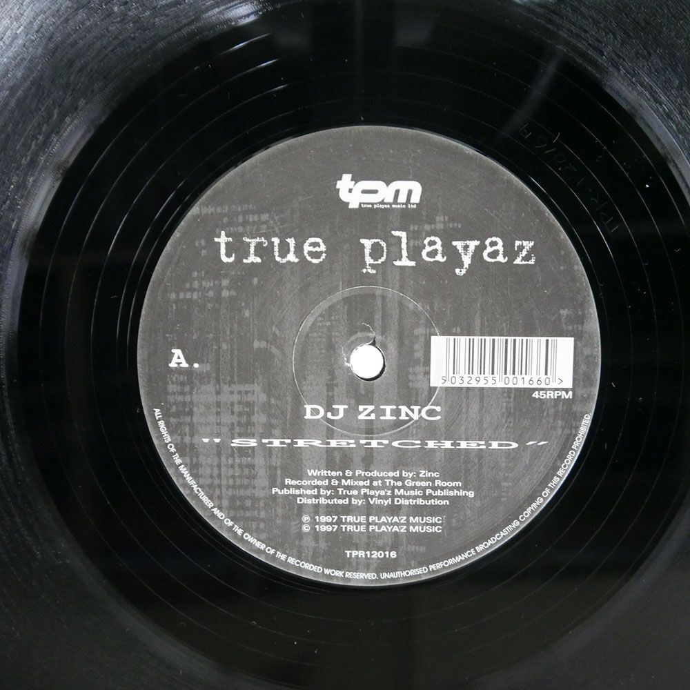 英 DJ ZINC/STRETCHED BRING THE DANGER/TRUE PLAYAZ TPR12016 12の画像2