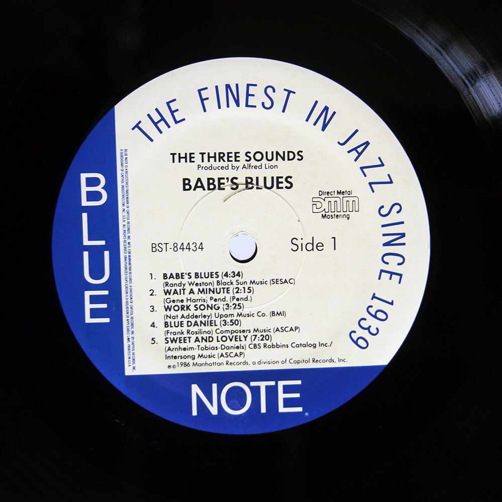 米 THREE SOUNDS/BABE’S BLUES/BLUE NOTE BST-84434 LP_画像2