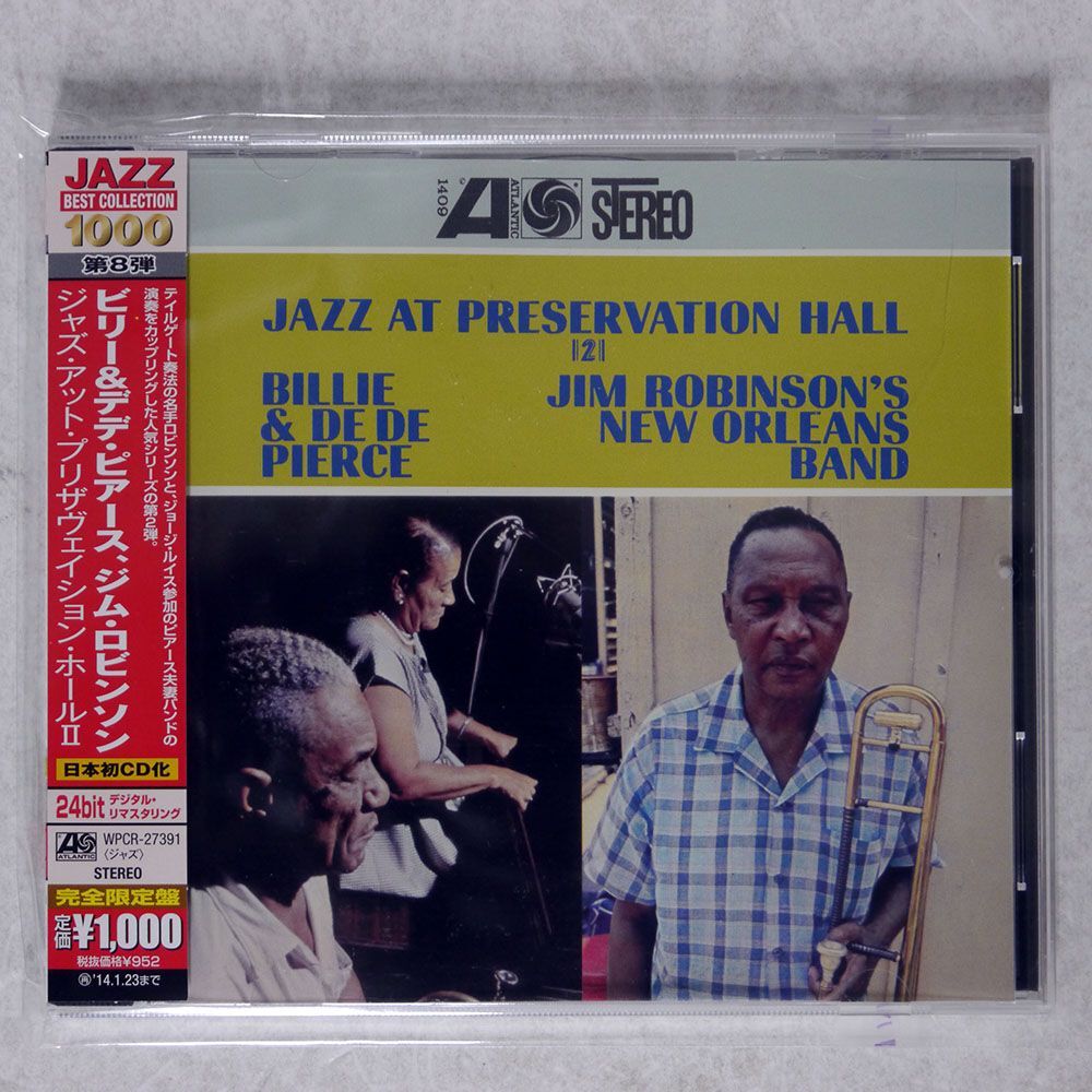 BILLIE & DE DE PIERCE/JAZZ AT PRESERVATION HALL II/ATLANTIC WPCR27391 CD □_画像1
