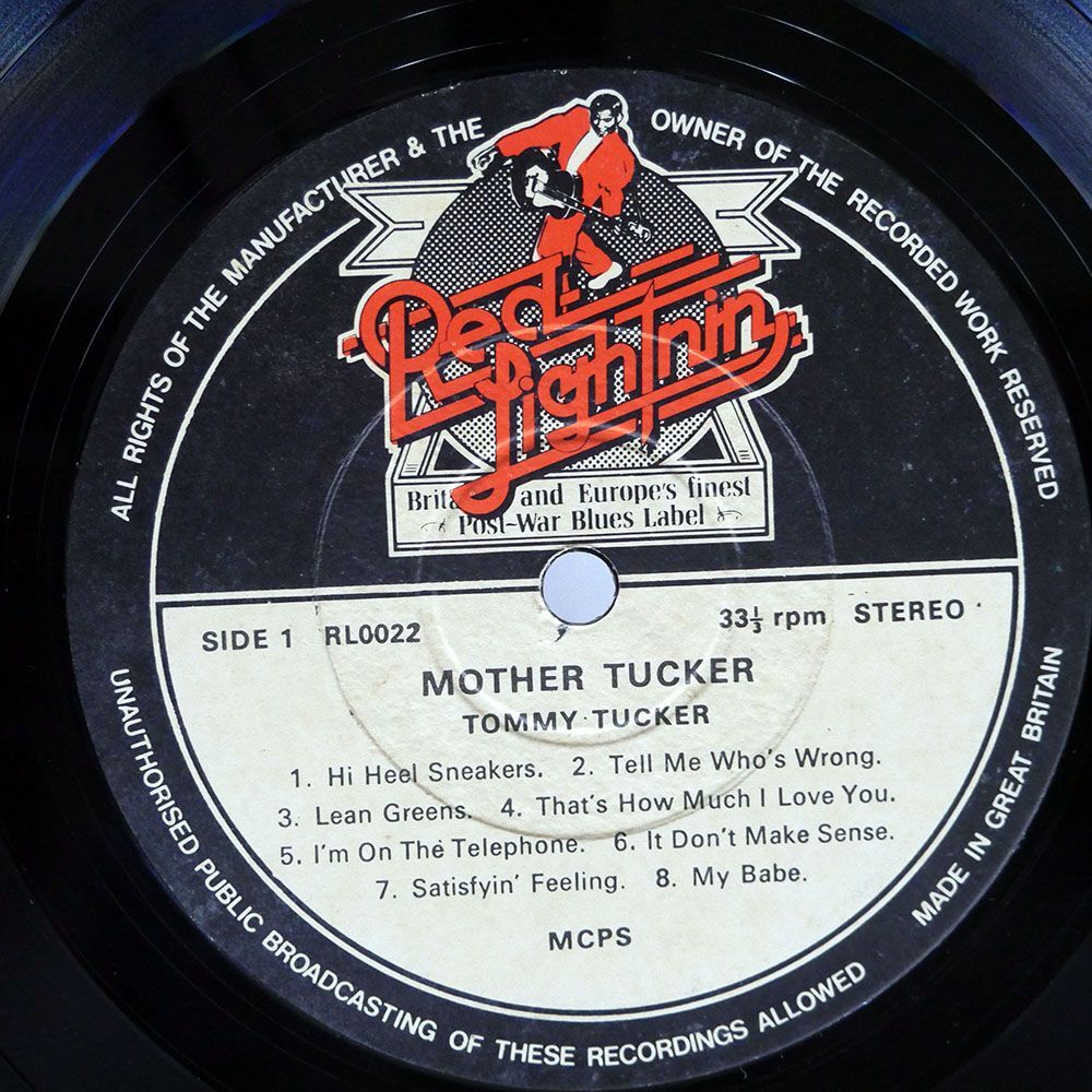 TOMMY TUCKER/MOTHER TUCKER/RED LIGHTNIN’ RL0022 LP_画像2