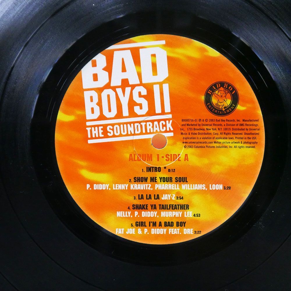 VA/BAD BOYS II THE SOUNDTRACK/BAD BOY ENTERTAINMENT B000071601 LP_画像2