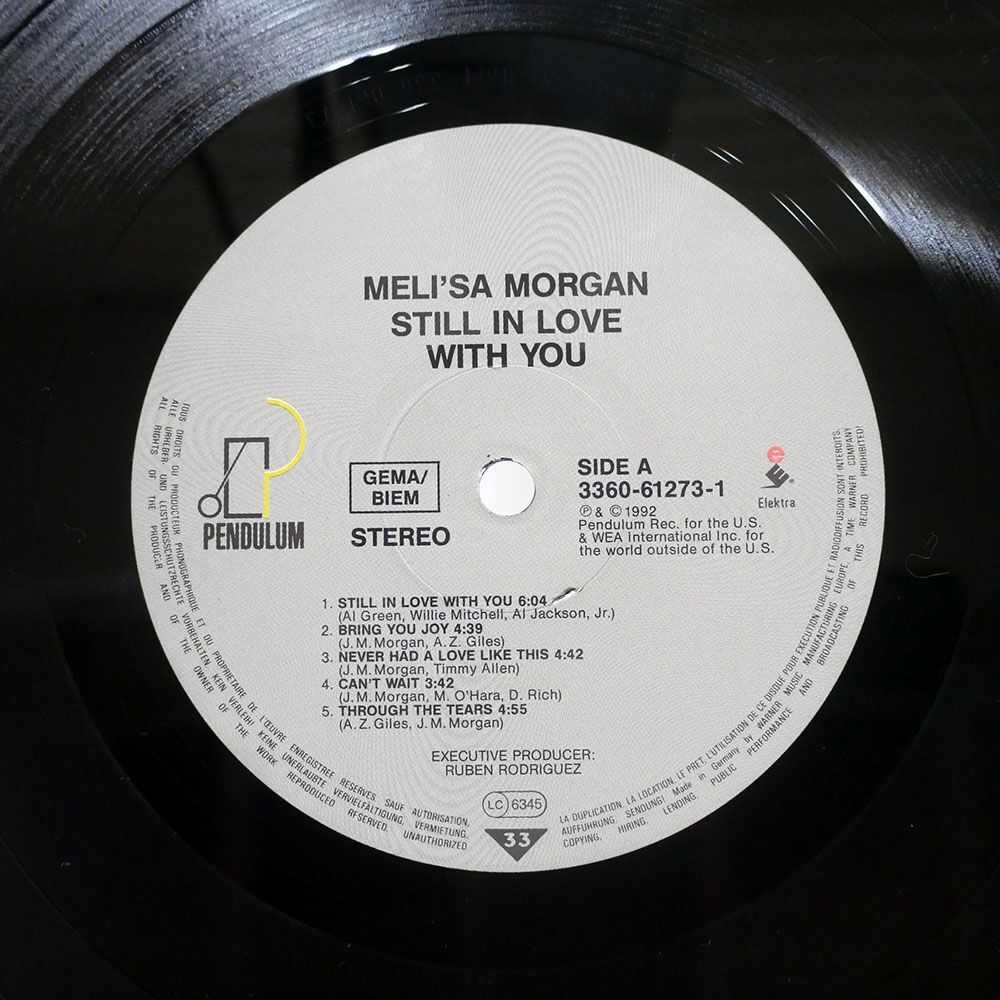 独 MELI’SA MORGAN/STILL IN LOVE WITH YOU/PENDULUM 3360612731 LP_画像2