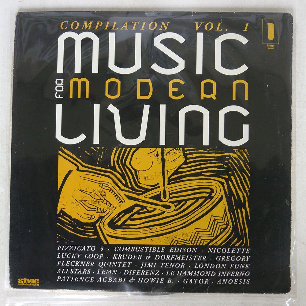 独 ジャンク VARIOUS/MUSIC FOR MODERN LIVING #01/LOUNGE RECORDS LR 009/98 LP_画像1