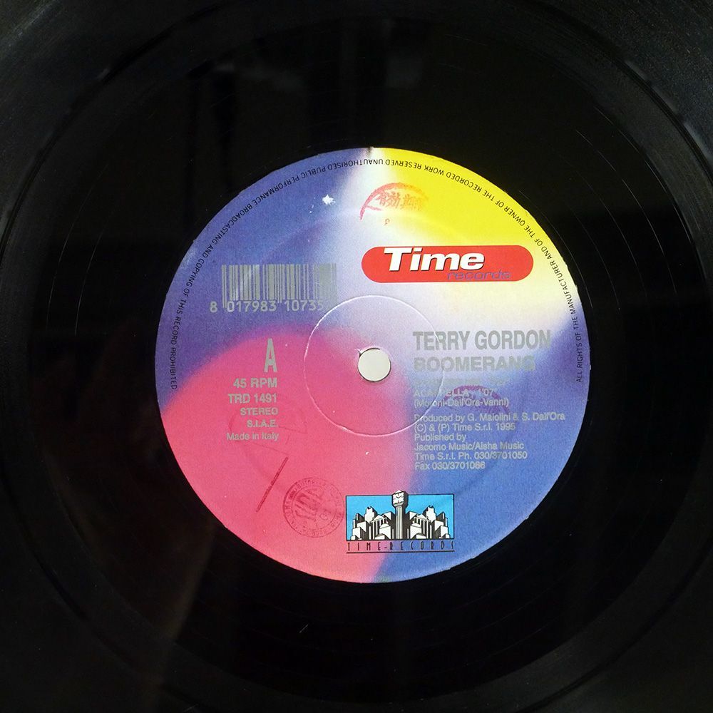 TERRY GORDON/BOOMERANG/TIME TRD1491 12の画像2