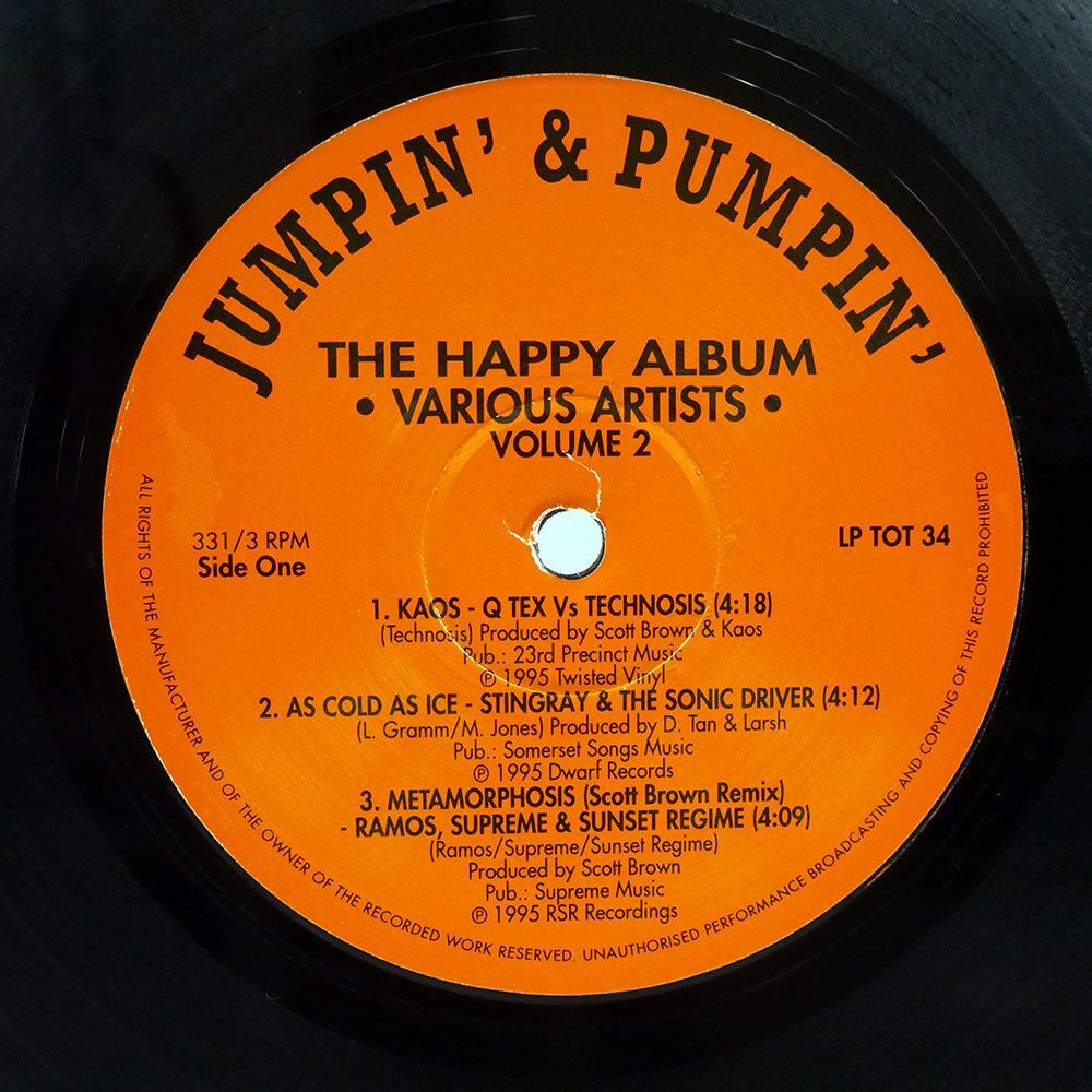 VA/THE HAPPY ALBUM VOLUME 2/JUMPIN’ & PUMPIN’ LPTOT34 LP_画像2