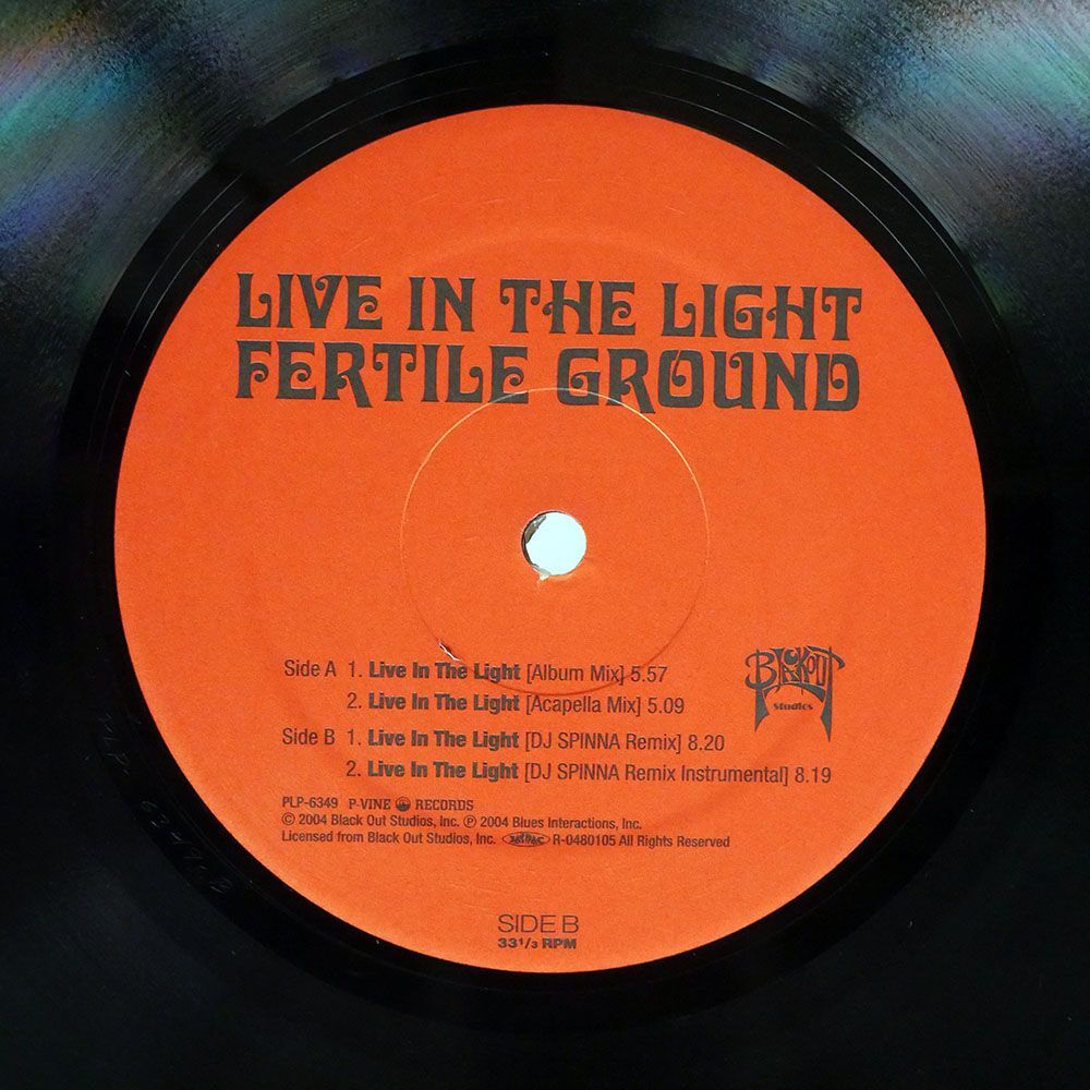 FERTILE GROUND/LIVE IN THE LIGHT/P-VINE PLP6349 12_画像2