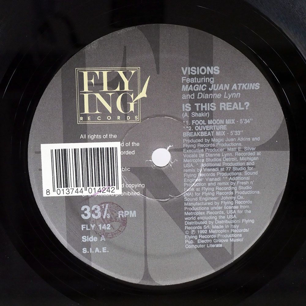 VISIONS/IS THIS REAL?/FLYING FLYINGFLY142 12の画像2