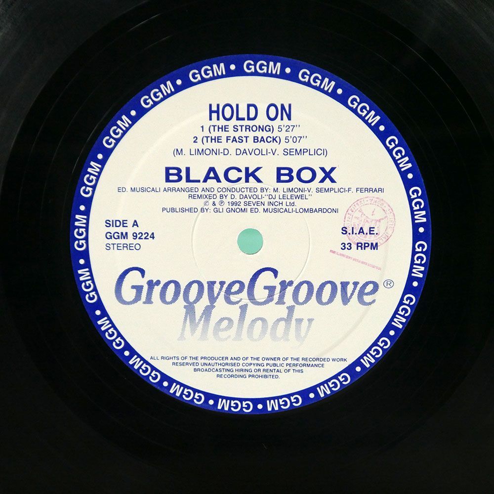 BLACK BOX/HOLD ON/GROOVE GROOVE MELODY GGM9224 12の画像2