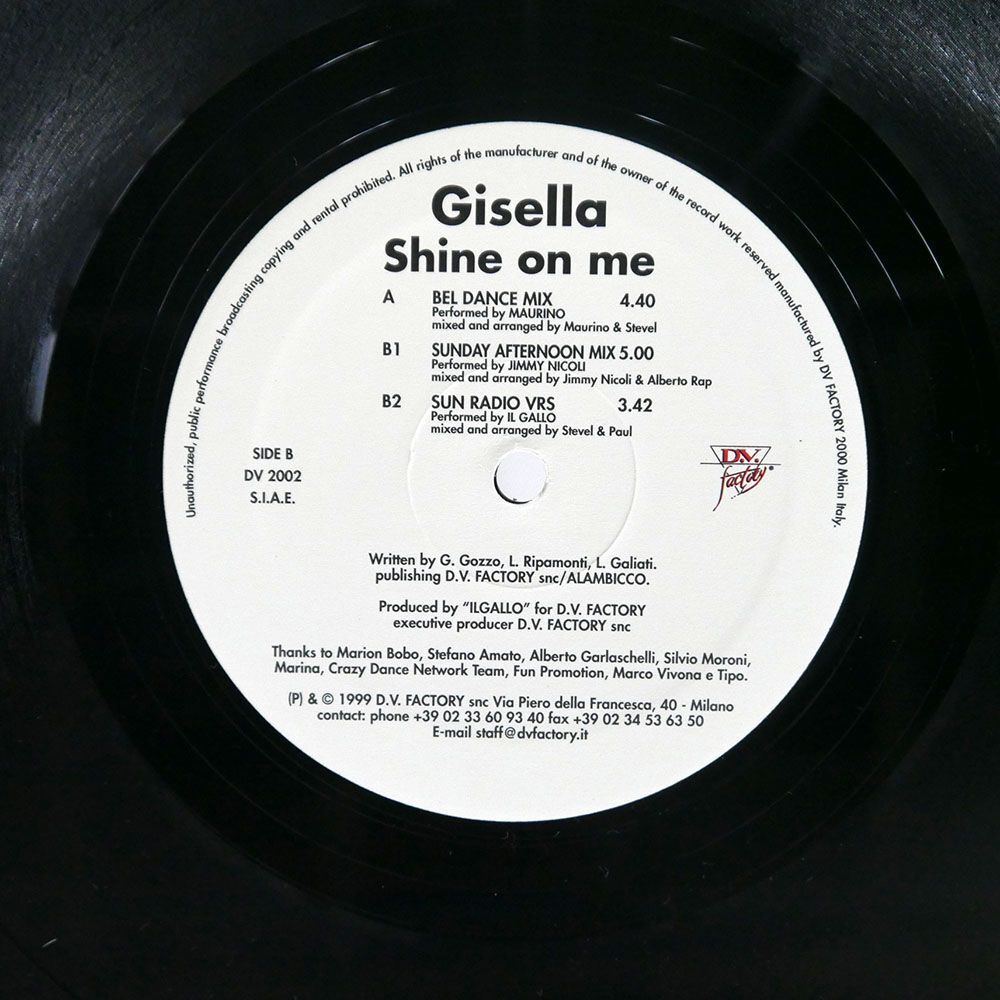 GISELLA/SHINE ON ME/D.V. FACTORY DV2002 12_画像2