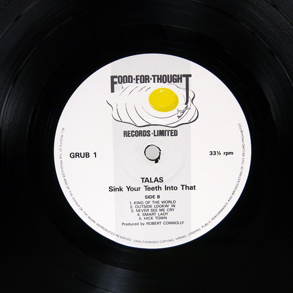 英 TALAS/SINK YOUR TEETH INTO THAT/FOOD FOR THOUGHT GRUB1 LPの画像2