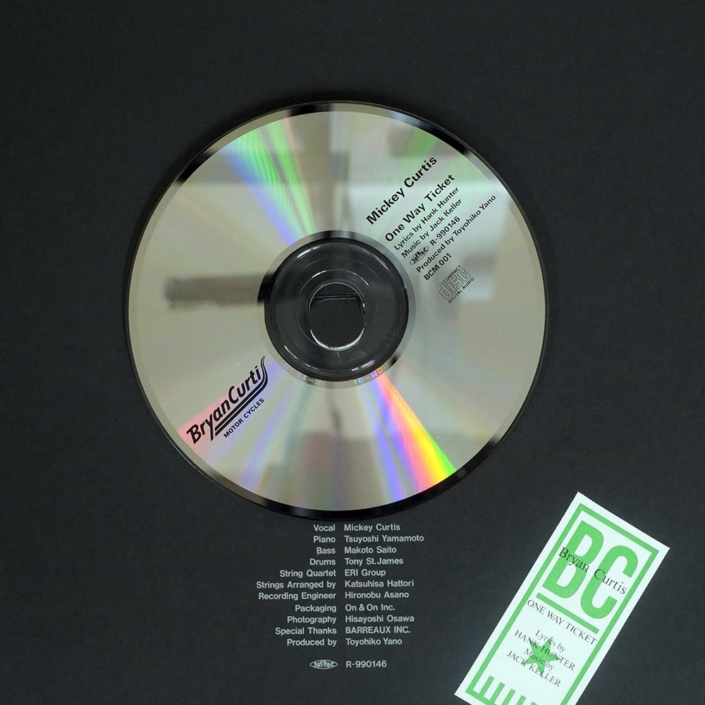 プロモ ミッキー・カーチス/ONE WAY TICKET/BRYAN CURTIS BCM001 CD_画像2