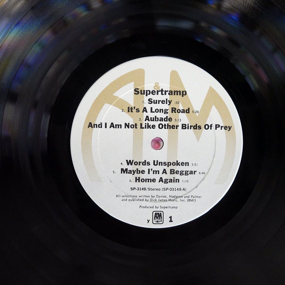 SUPER TRAMP/SUPERTRAMP/A&M AMLS981 LPの画像2