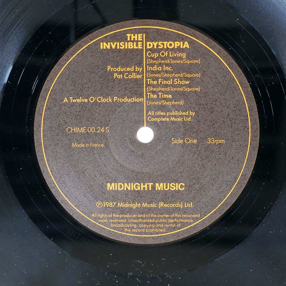 INVISIBLE/DYSTOPIA/MIDNIGHT MUSIC CHIME0024S LP_画像2