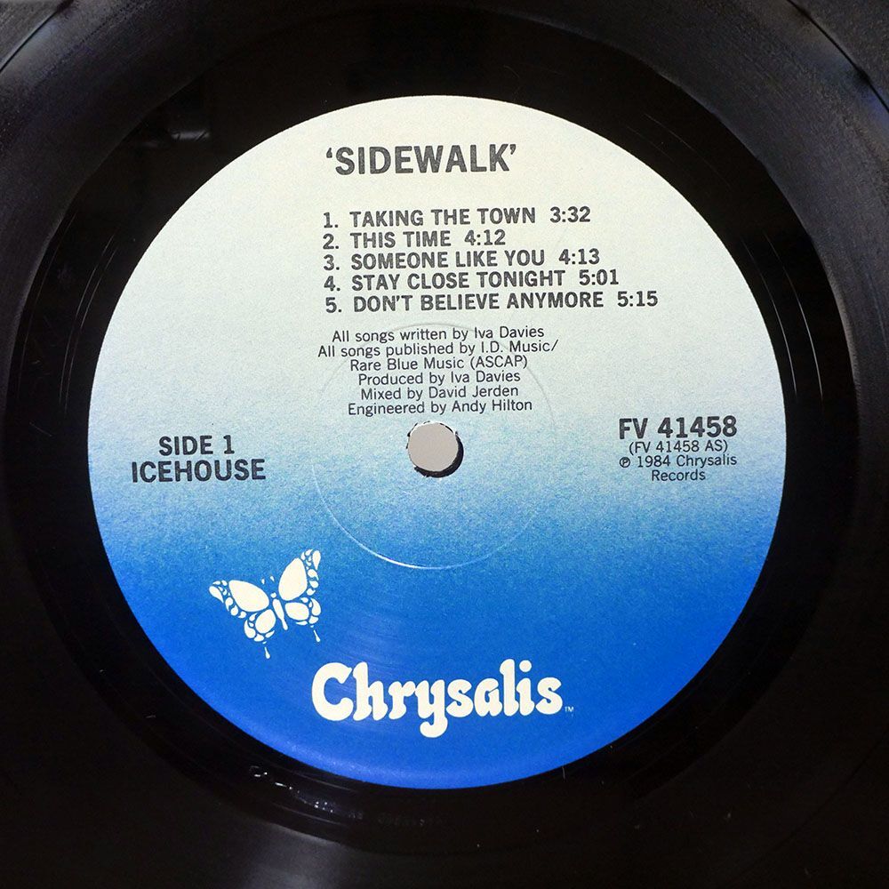 米 ICEHOUSE/SIDEWALK/CHRYSALIS FV41458 LP_画像2