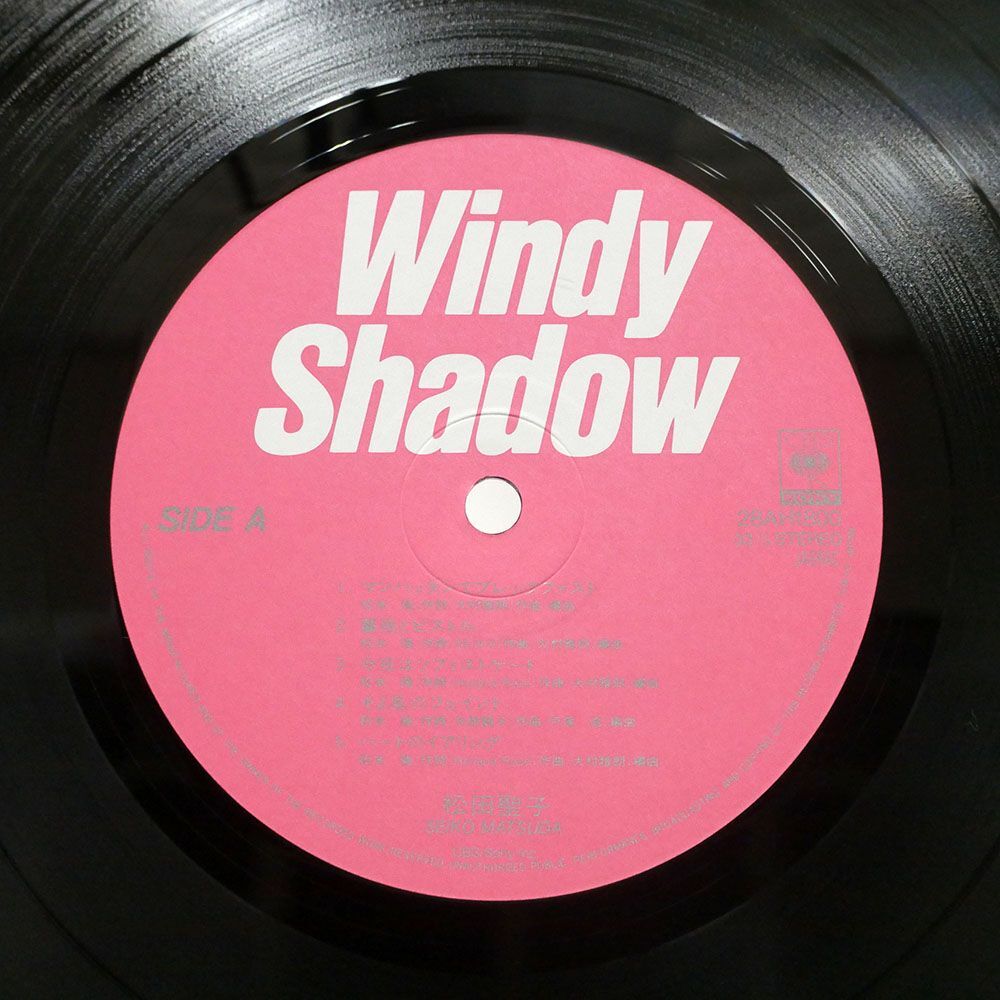 帯付き 松田聖子/WINDY SHADOW/CBS SONY 28AH1800 LPの画像2