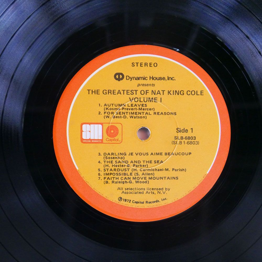 米 NAT KING COLE/GREATEST OF/IMPULSE SLB6803 LPの画像2