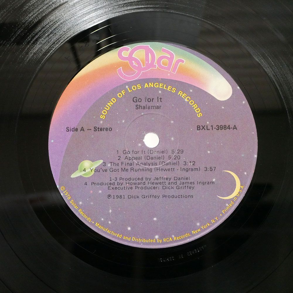 米 SHALAMAR/GO FOR IT/SOLAR BXL13984 LP_画像2