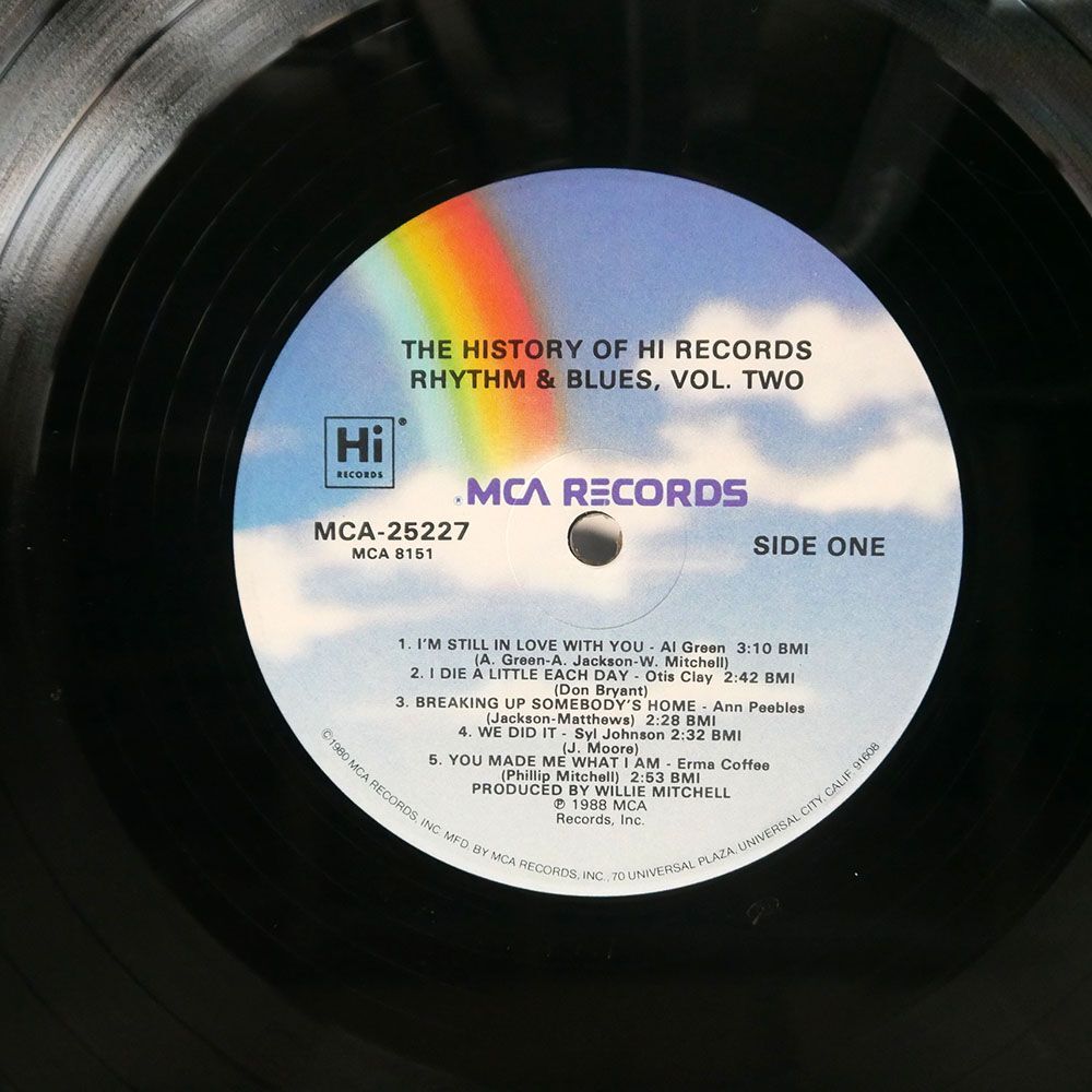 VA/HISTORY OF HI RECORDS RHYTHM & BLUES VOLUME TWO THE GLORY YEARS/MCA MCA25227 LPの画像2