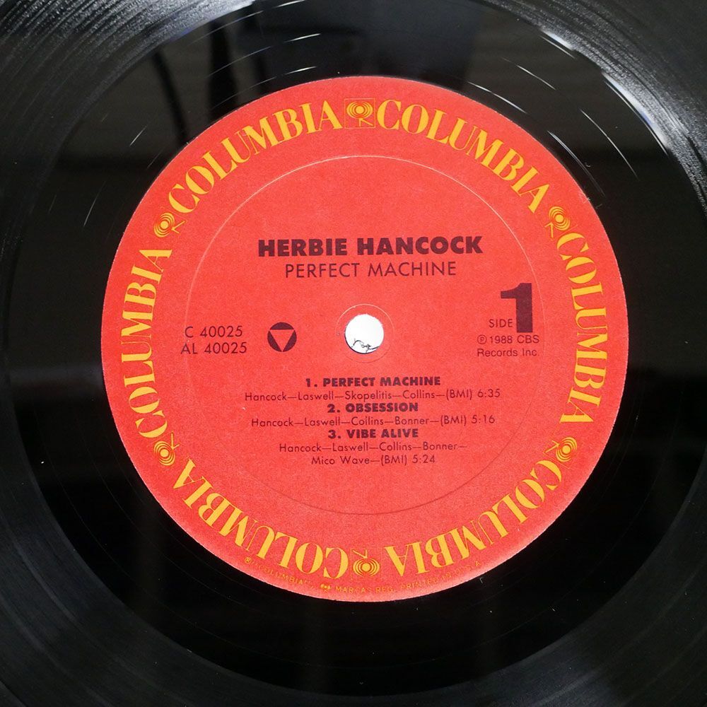 米 HERBIE HANCOCK/PERFECT MACHINE/COLUMBIA C40025 LP_画像2