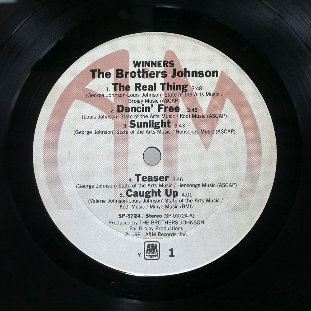 米 BROTHERS JOHNSON/WINNERS !/A&M SP3724 LP_画像2