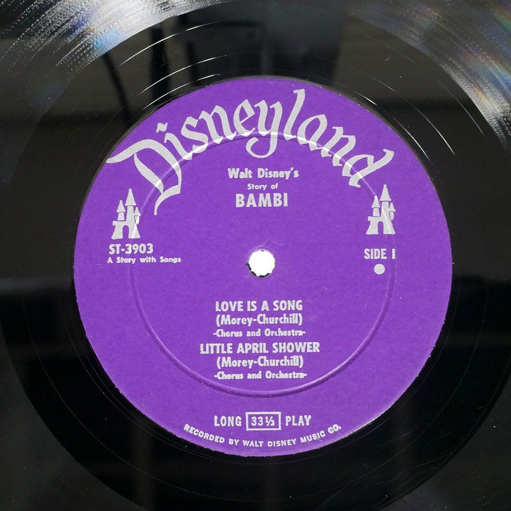 UNKNOWN ARTIST/WALT DISNEY’S STORY OF BAMBI/DISNEYLAND ST3903 LPの画像2