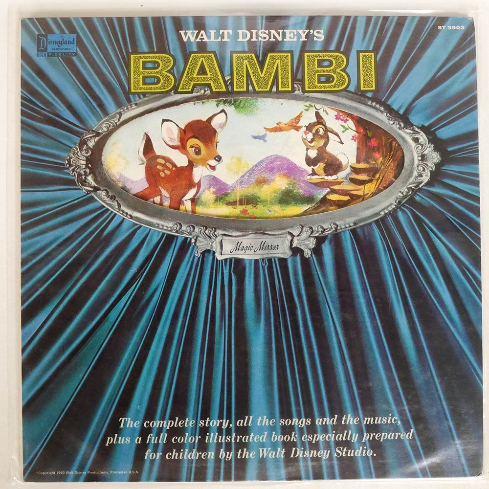 UNKNOWN ARTIST/WALT DISNEY’S STORY OF BAMBI/DISNEYLAND ST3903 LPの画像1