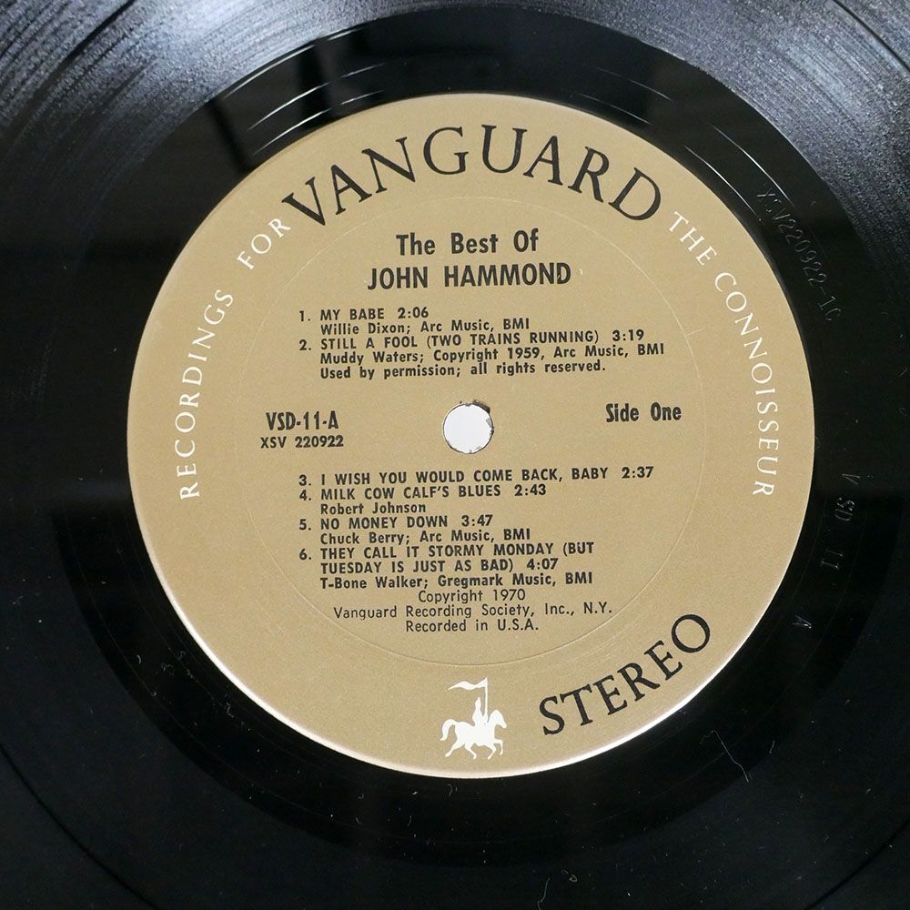 JOHN PAUL HAMMOND/BEST OF JOHN HAMMOND/VANGUARD VSD1112 LPの画像2